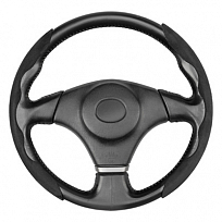 Накладки на руль искусст. замша SKYWAY Base Черные компл. 2шт.